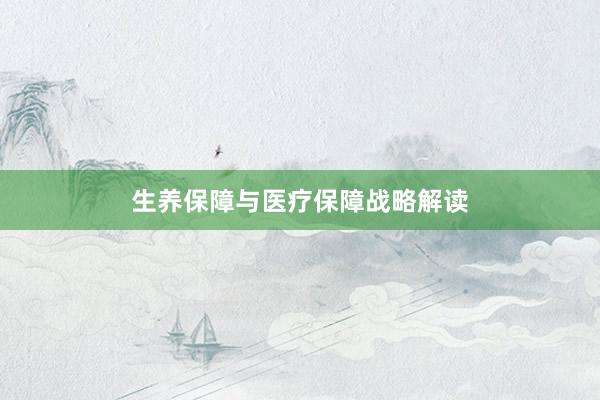 生养保障与医疗保障战略解读